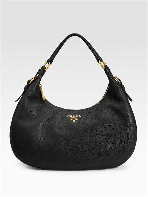 prada small vitello diano tote bag black|Prada vitello daino hobo.